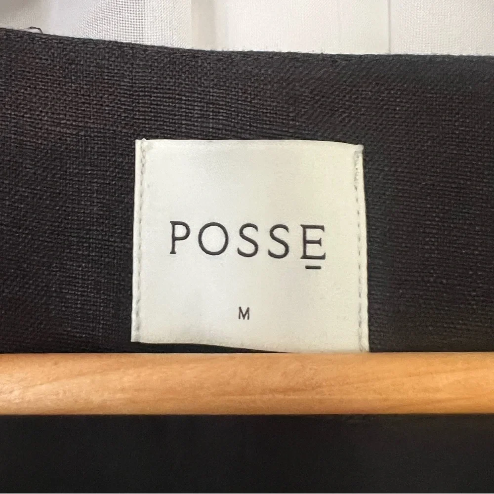Posse Emma Linen Black Vest Size Medium - Picture 6 of 10